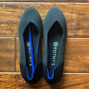 Rothy’s Black Round Toe Flats 6.5 (See description!) NWOT
